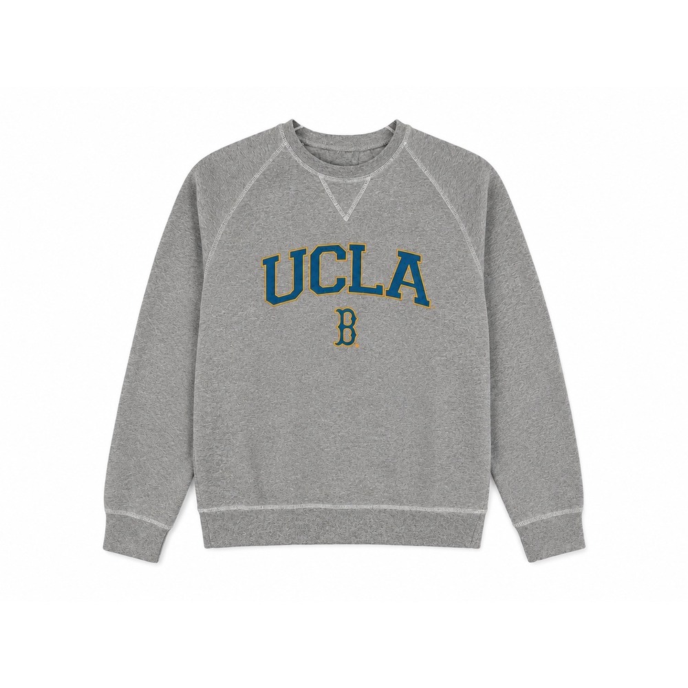 UCLA Bruins Crewneck Sweatshirt Gray Raglan Pullover Men XL RN134456